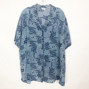 Lauren Lee Woman Button Down Top 3X Relaxed Comfort Capsule Lightweight Casual